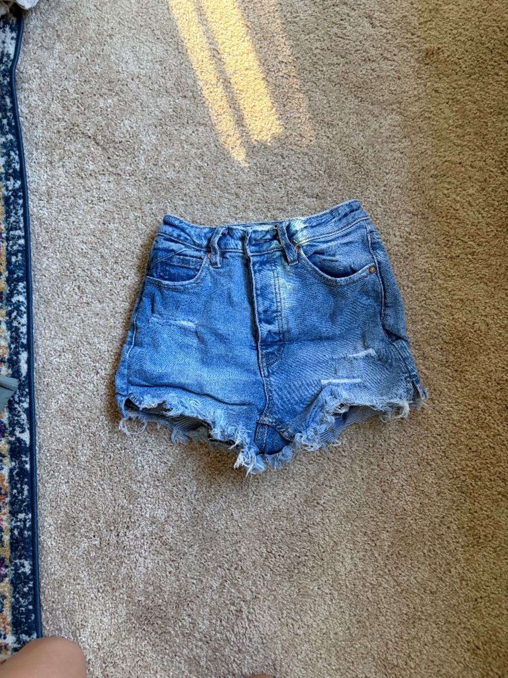 free people jean shorts
